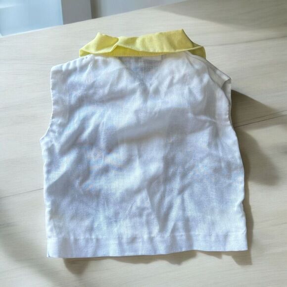 Vintage Baby Embroidered Aviator Peter Pan Collar Top - Picture 2 of 4